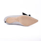 Jimmy Choo Silver Fine Glitter Fabric Romy 60 Pumps
