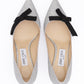 Jimmy Choo Silver Fine Glitter Fabric Romy 60 Pumps