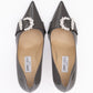 Jimmy Choo Storm Grey Patent Leather Chery 85 Pumps