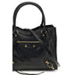 Balenciaga Black Lamb Ovis Aries Aries Shoulder Bag