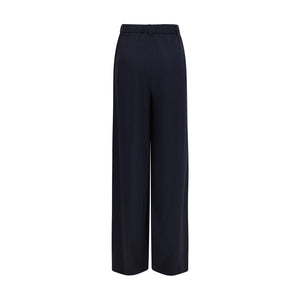Gucci Blue Viscose Casual Pants