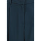 Giorgio Armani Blue Silk Casual Pants