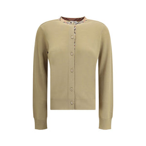 Burberry Brown Wool Cardigan