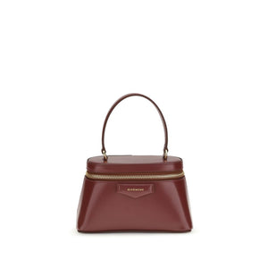 Givenchy Burgundy Calf Leather Bos Taurus Handbag