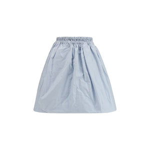 Prada Blue Silk Long Skirt
