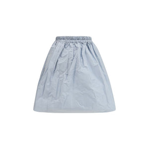 Prada Blue Silk Long Skirt
