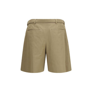 Saint Laurent Beige Cotton Bermuda Shorts