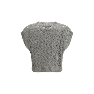 Brunello Cucinelli Bicolor Silk Sweatshirt