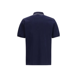 Brunello Cucinelli Blue Cotton Polo Shirt