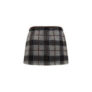 Miu Miu Multicolor Nylon Mini Skirt