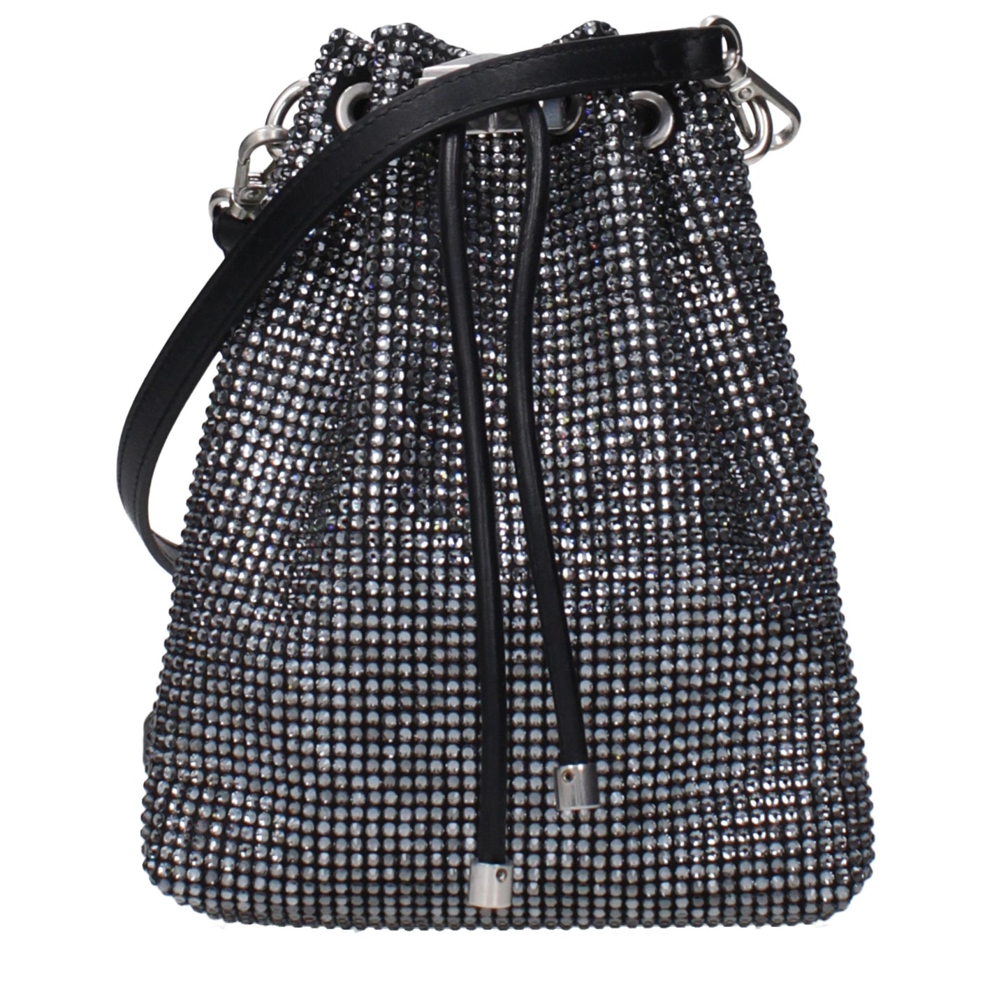 Jimmy Choo Black Satin Crossbody Bag