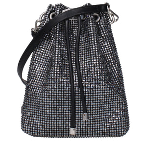 Jimmy Choo Black Satin Crossbody Bag