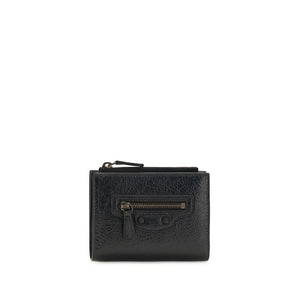 Balenciaga Black Lamb Ovis Aries Aries Wallet