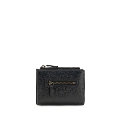 Balenciaga Black Lamb Ovis Aries Aries Wallet