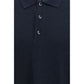 Giorgio Armani Blue Viscose Polo Shirt