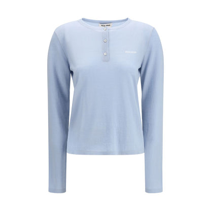 Miu Miu Blue Cashmere Sportswear