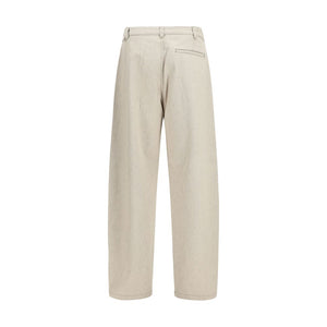 Jacquemus Beige Cotton Casual Pants