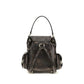 Miu Miu Brown Calf Leather Bos Taurus Backpack