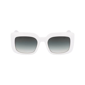 Longchamp White Acetate Sunglasses