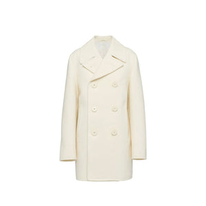 Prada White Wool Coat