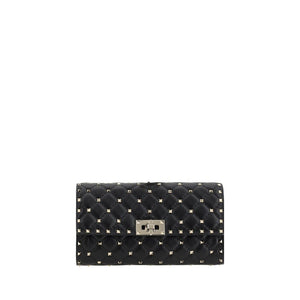 Valentino Garavani Black Lamb Ovis Aries Aries Shoulder Bag