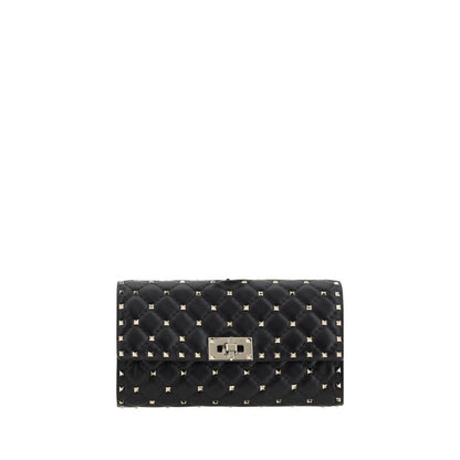 Valentino Garavani Black Lamb Ovis Aries Aries Shoulder Bag