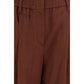 Brunello Cucinelli Brown Cotton Dress Pants