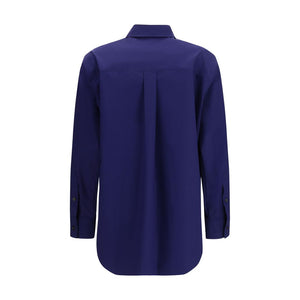 Fendi Blue Cotton Pattern Shirt