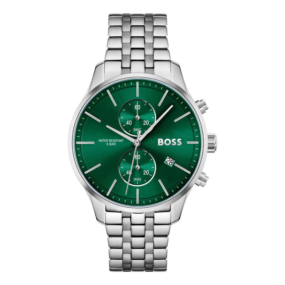 Hugo Boss Gray Stainless Steel Dress Watch