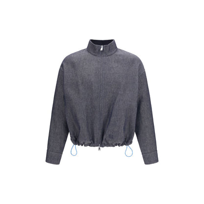Fendi Blue Linen Denim Jacket