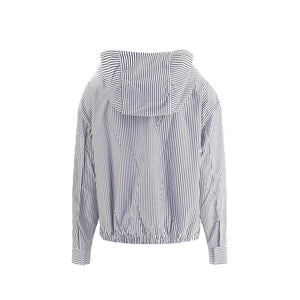 Prada Blue Polyamide Bomber