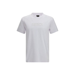 Fendi White Cotton T-Shirt