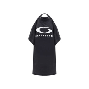 Balenciaga Black Cotton Casual Dress