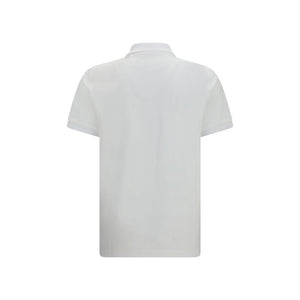 Fendi White Cotton Polo Shirt