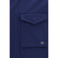 Valentino Garavani Blue Cotton Coat