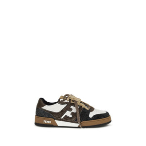 Fendi Multicolor Calf Leather Bos Taurus Low Top Sneakers
