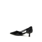 Prada Black Calf Leather Bos Taurus Mid Heel Pumps
