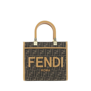 Fendi Brown Polyester Shoulder Bag