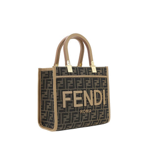 Fendi Brown Polyester Shoulder Bag