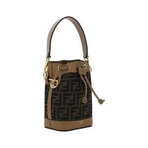 Fendi Brown Calf Leather Bos Taurus Backet Bag