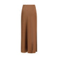Brunello Cucinelli Brown Acetate Midi Skirt