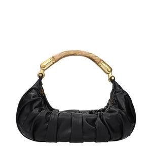 Balmain Black Leather Handbag