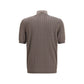 Brunello Cucinelli Brown Cotton Shortsleeve Shirt