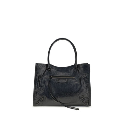 Balenciaga Black Lamb Ovis Aries Aries Shoulder Bag