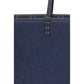 Fendi Blue Cotton Shoulder Bag