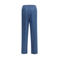 Brunello Cucinelli Blue Cotton Casual Pants