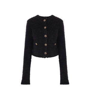 Balenciaga Black Cotton Cardigan