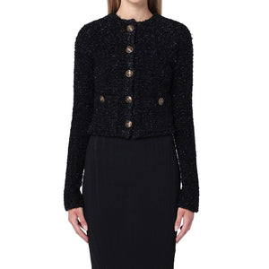 Balenciaga Black Cotton Cardigan