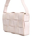 Bottega Veneta Pink Intrecciato Cassette Shoulder Bag