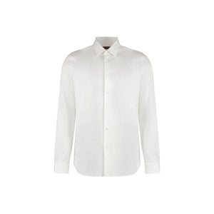 Gucci White Cotton Dress Shirt